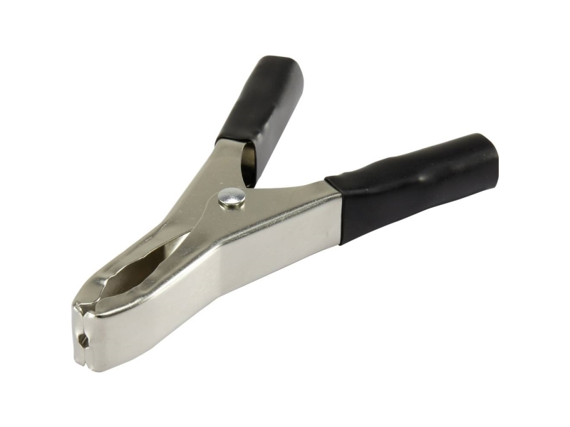 TRU COMPONENTS 93038c30 Krokodilleklemme Sort Længde: 100 mm 1 stk