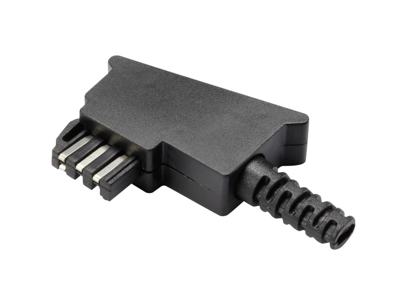 TRU COMPONENTS GM02F TAE-byggesæt Stik, vinklet Sort Indhold: 1 stk