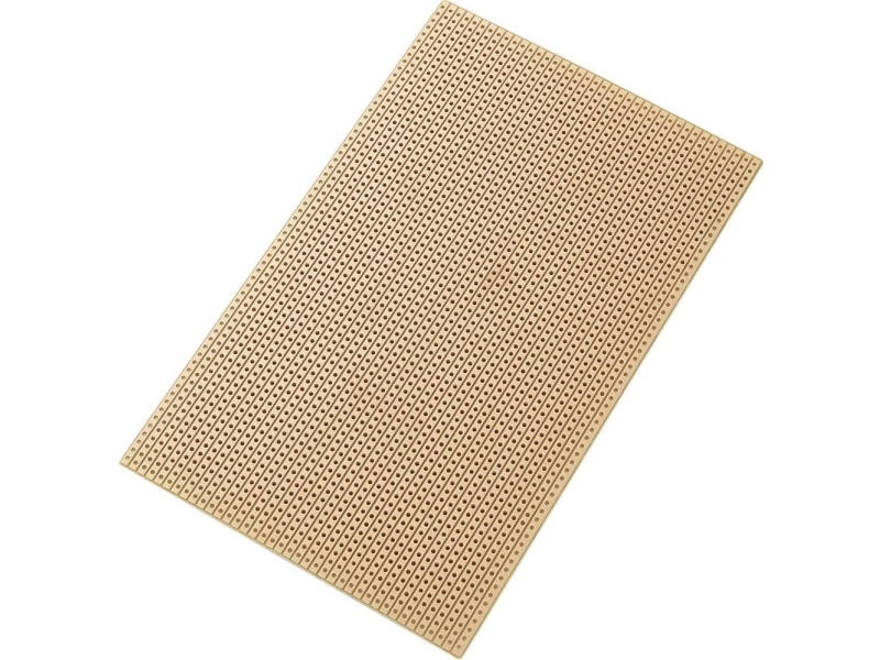 TRU COMPONENTS SU527453 Europrintplade Hårdt papir (L x B) 160 mm x 100 mm 35 µm Rastermål 2.54 mm Indhold 1 stk