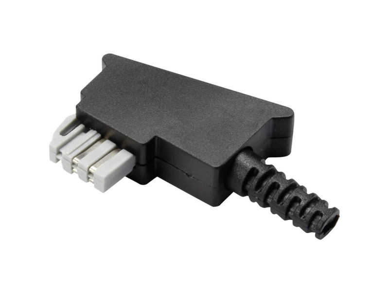 TAE-kit Kontakt, vinklad TRU COMPONENTS GM02N Svart 1 st | Byggsatser och moduler | GameStuff