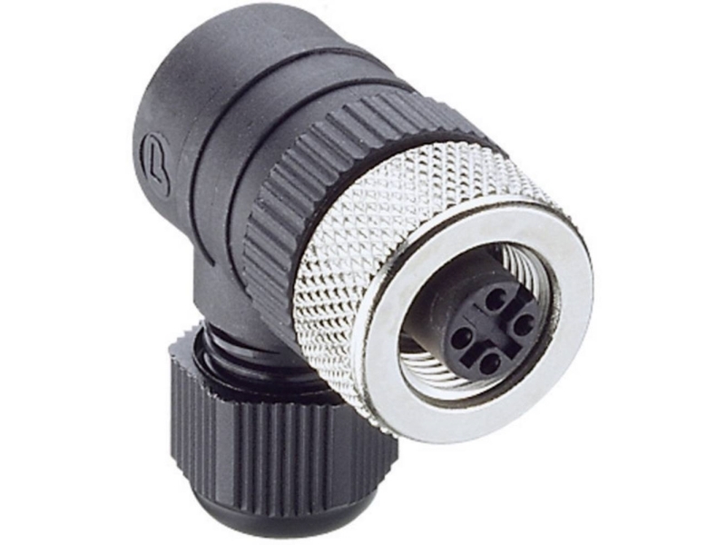 Lumberg Automation 108656 Sensor-, aktuator-stik, M12 Kobling, vinklet Pol-tal (RJ): 4 1 stk
