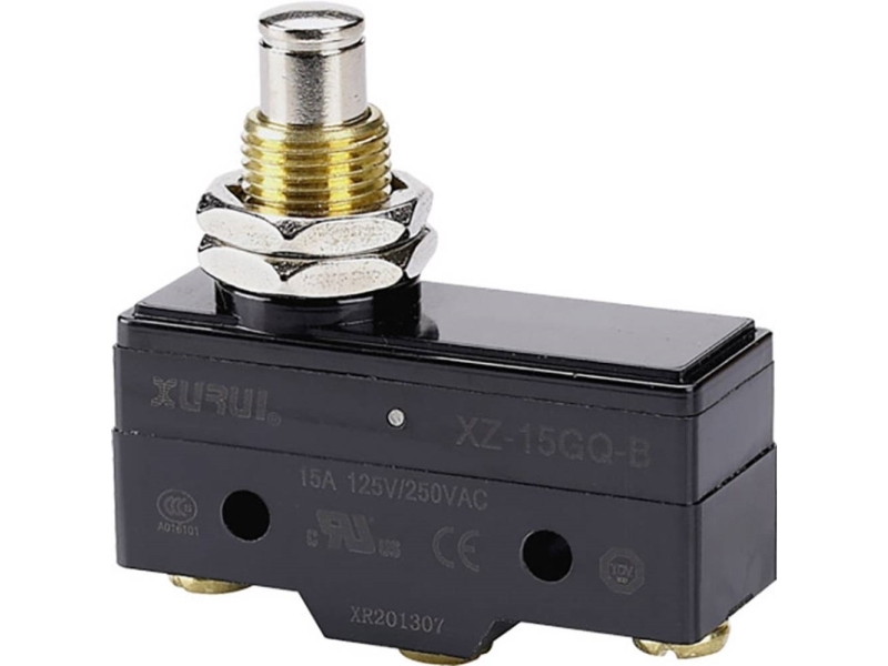TRU COMPONENTS XZ-15GQ-B Mikrokontakt 250 V/AC 15 A 1 x On/(On) Tastende 1 stk