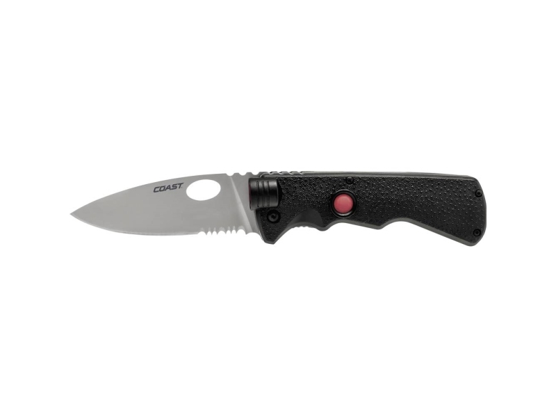Coast Light-Knife LK375 139901 Taskuveitsi klipsillä, sis. LED-valaisimen Musta