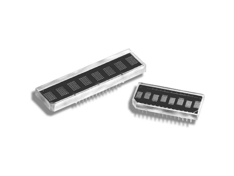 Broadcomin aakkosnumeerinen segmenttinäyttö Musta 6.96mm