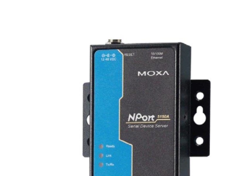 Moxa Nport Serieportsserver, 1 Port, Rs323/422/485, Rj-45, 10/100Mbps