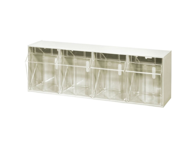 Allit Varioplus Proflip Open Box Magazine 464421 (S X W X G) 600 X 240 X 200 Mm White, Transparent 1 Piece.