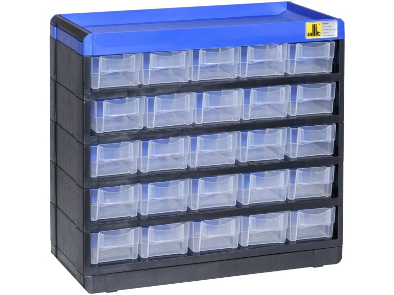 Allit 464620 Magasin Til Smådele Varioplus Pro 29/50 (B X H X T) 300 X 285 X 135 Mm Sort, Blå 1 Stk