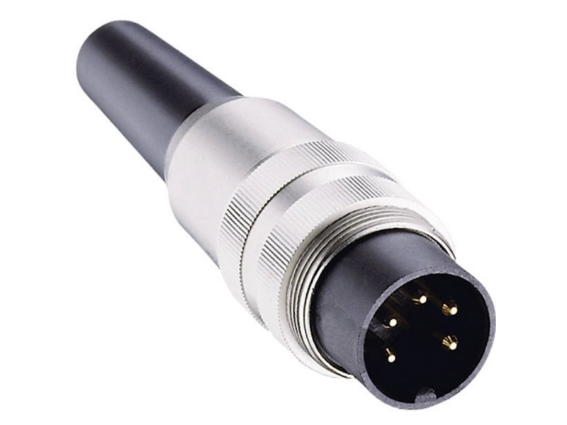 Lumberg SV 50 DIN-rundstik Stik, lige Poltal: 5 Sølv 1 stk | Kontorsmaterial - Kontorstillbehör - Övriga | GameStuff