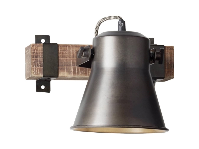 Brilliant Plow vägglampa i trä svart (82110/46) | Belysning - Inomhusbelysning - Vägglampa | GameStuff