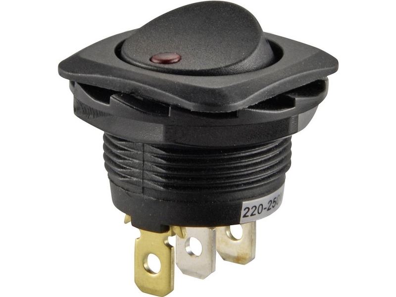 TRU COMPONENTS 1587557 Vippekontakt TC-R13-135B2-02 250 V/AC 10 A 1 x Off/On Klikkende 1 stk