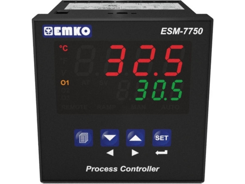 Emko ESM-7750.1.20.1.1/00.00/0.0.0.0 2-punkt, P, PI, PD, PID Universalregulator Pt100, L, J, K, R, S, T, B, E, N, C -200 til 1700 °C Relæ 5 A (L x B x H) 88 x
