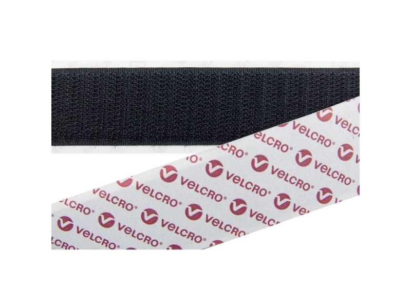 VELCRO® E08802533013025 Tejp för limning Stapel (L x B) 25000 mm x 25 mm Svart 25 m | EL Artiklar - Vägar & tillägg - Övriga | GameStuff