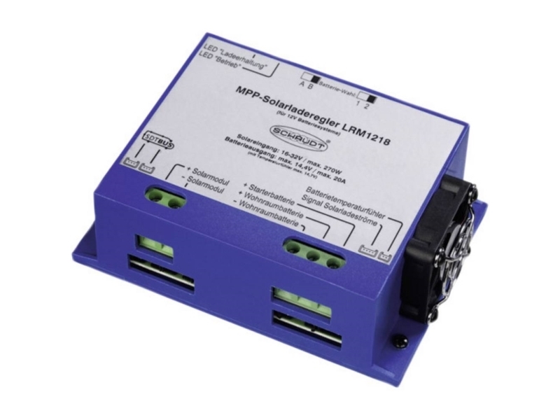 Schaudt Lrm 1218 Solcelle-Opladningsregulator Mppt 12 V 20 A