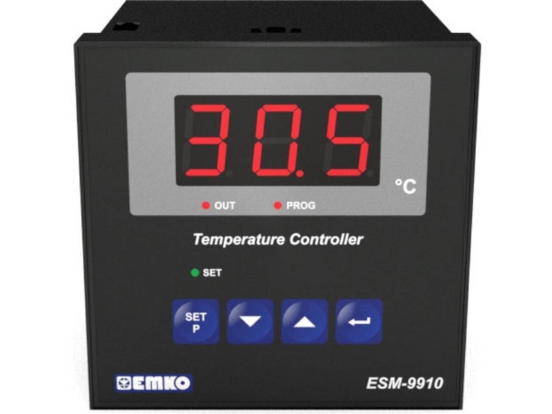 Emko ESM-9910.2.03.0.1/01.00/2.0.0.0.0 2-punktsreglering Temperaturregulator Pt100 -50 till 400 °C Relä 7 A (L x B x H) 96 x 96 x 96 x 96 mm | Komponenter - Automatiseringsteknik - Temperaturregulator | GameStuff