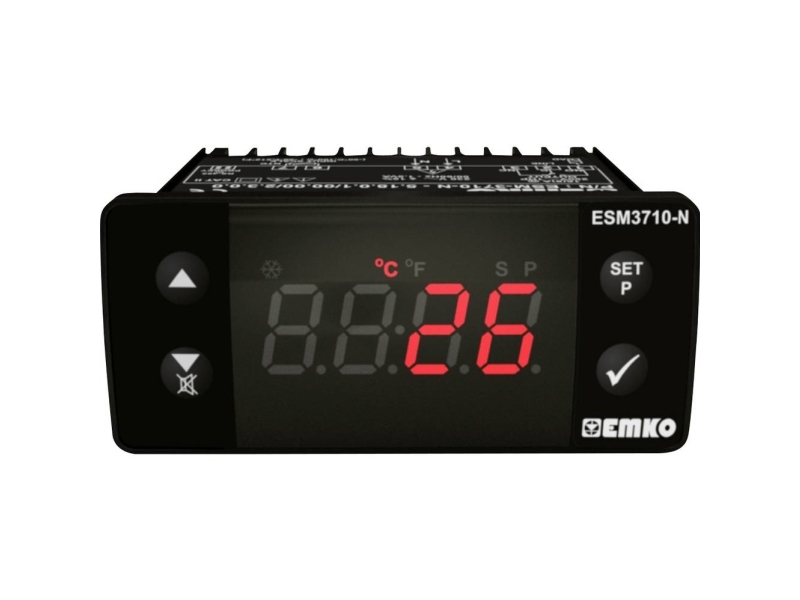 Emko ESM-3710-N.8.18.0.1/00.00/2.0.0.0.0 2-punktsreglering Temperaturregulator NTC -50 till 100 °C Relä 16 A (L x B x H) 65 x 76 x 35 mm | Komponenter - Automatiseringsteknik - Temperaturregulator | GameStuff