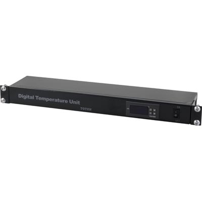 Toten, 19" 1U Digitaler Temperaturregler, 2X Lüfteranschlüsse