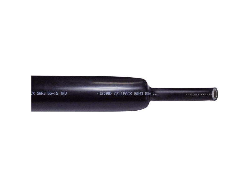 CellPack 127425 Krympeslange med lim Sort 56 mm 16 mm Krympningshastighed:3:1 1 stk