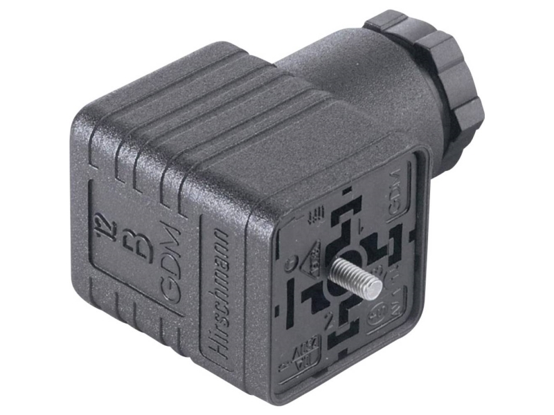 Hirschmann GDM 2009 J 935-980-008-1 Svart Stänger:2 + PE Innehåll: 1 st | Anslutningar för ventilpluggar | GameStuff