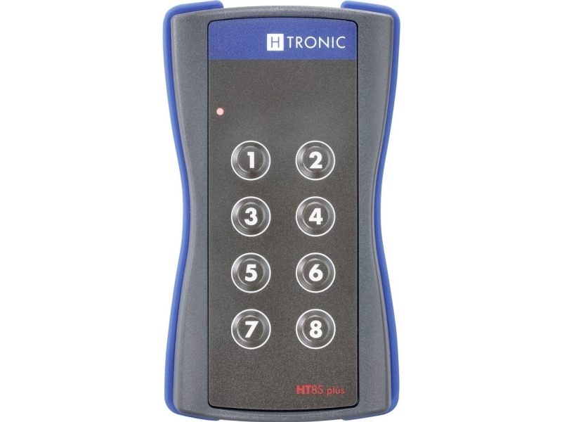 H-Tronic HT8Splus Radiosender 8-kanals Frekvens 868.35 MHz, 869.05 MHz, 869.55 MHz 3 V Rækkevidde (max. i frit terræn) 200 m