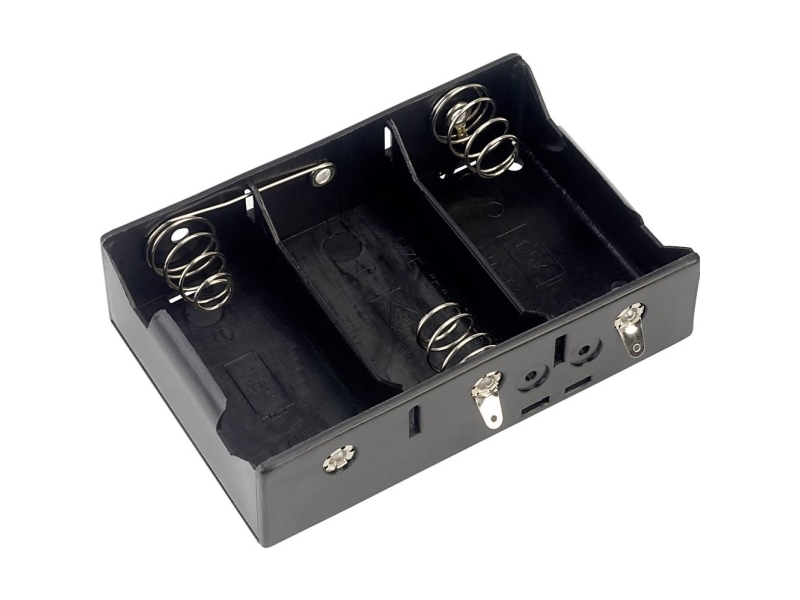 TRU COMPONENTS BH-131D Batteriholder 3 R20 (D) Loddetilslutning | EL Artiklar - Batteri - Batteritestare & Tillbehör | GameStuff