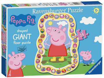 Ravensburger Peppa Pig Shaped Floor, 24 stykker, Tegneserier, 3 år