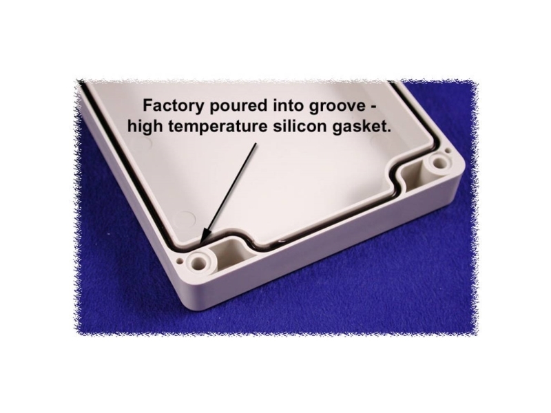 Hammond Electronics 1554EGASKET Tætning Silikone Sort 2 stk