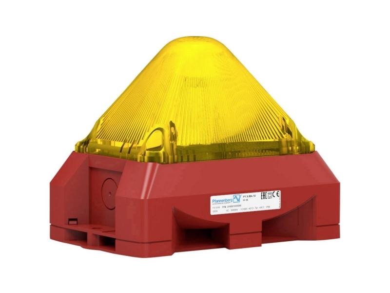 Pfannenberg Optisk Akustik Signalgiver 57vdc Ral3000 Gul 100