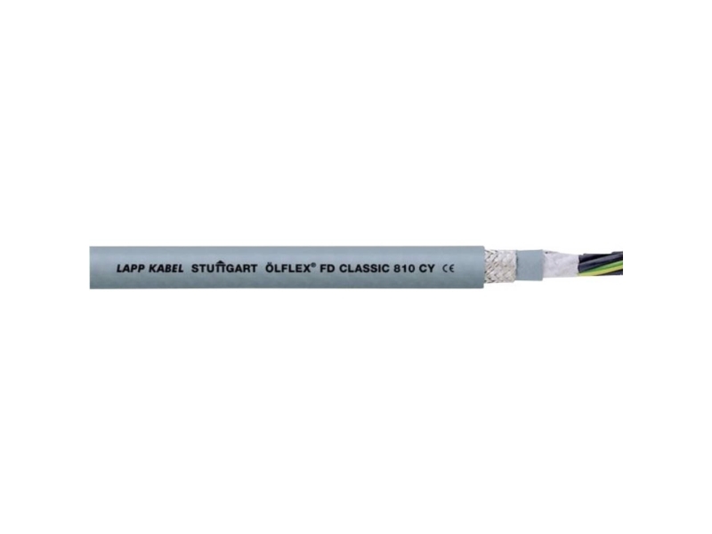 LAPP 26281-50 Slæbekædekabel ÖLFLEX® FD CLASSIC 810 CY 4 G 4 mm² Grå 50 m