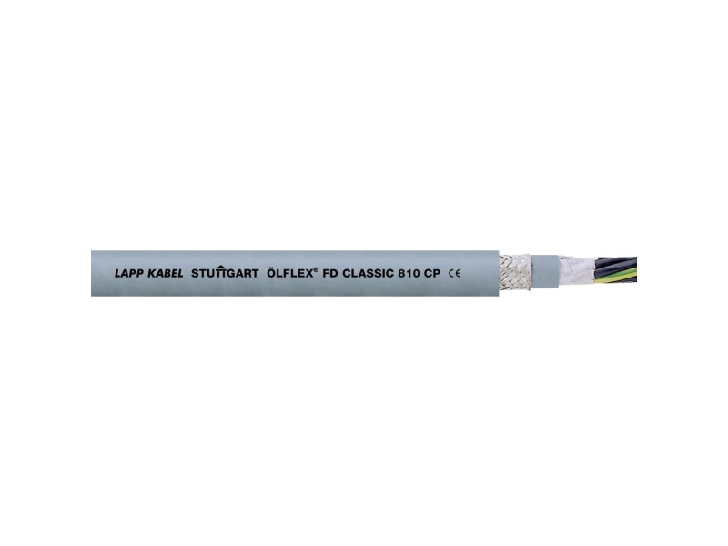 LAPP 26481-50 Slæbekædekabel ÖLFLEX® CLASSIC FD 810 CP 4 G 4 mm² Grå 50 m
