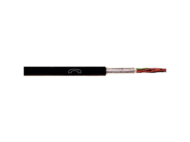 Lapp 1591050 100 Telefonkabel A 2yl2y 2 X 2 X 0.60 Mm Sort 100 M