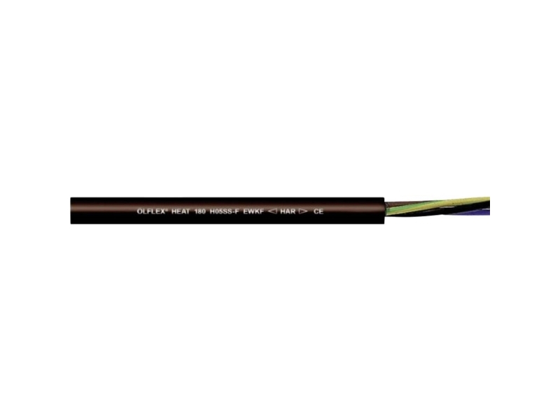 Lapp Ölflex  Heat 180 H05ss F Ewkf Højtemperaturkabel 2 X 1 Mm² Sort 46904 100 100 M