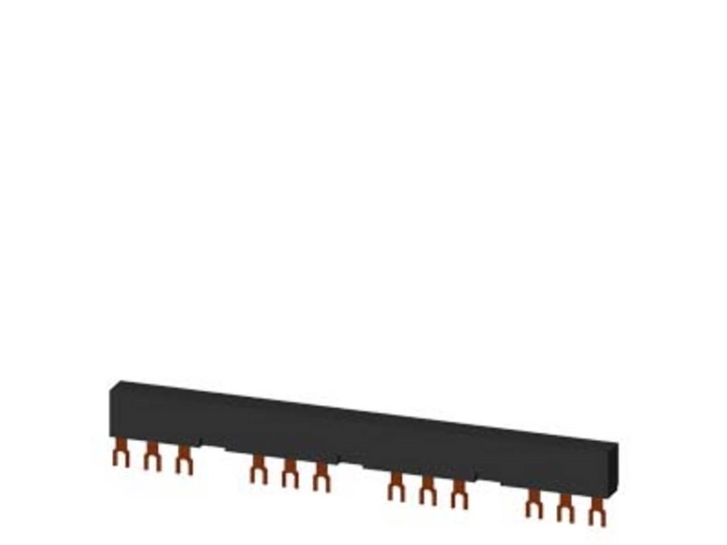 Samleskinne 3RV1 3F 63mm 4 kontakt gaf