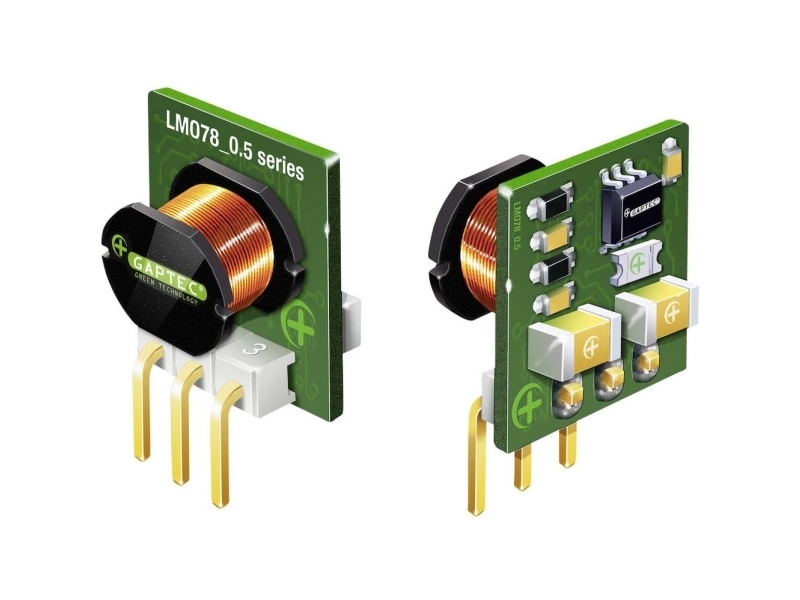 Gaptec 10070366 DC/DC-omformer, print 24 V/DC 12 V/DC 500 mA 6 W Antal udgange: 1 x Indhold 1 stk