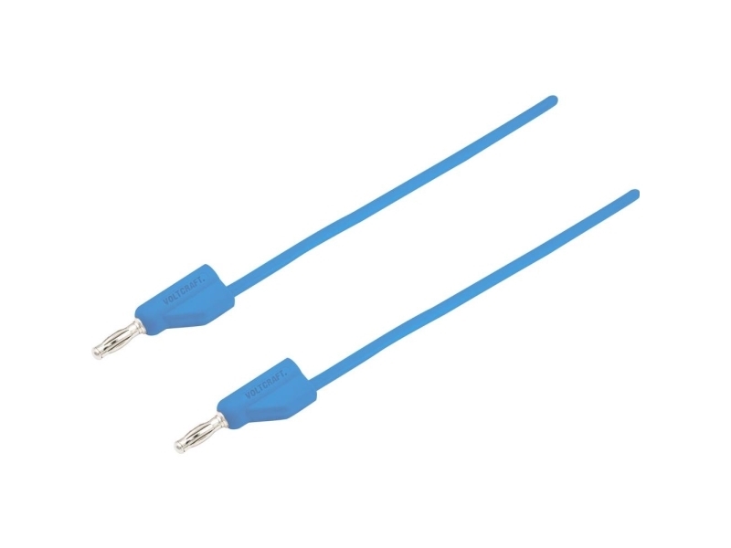 Voltcraft Messleitung [Stecker 4 Mm - Stecker 4 Mm] 2 M Blau Msb-300 (Msb-300-2-Bl)