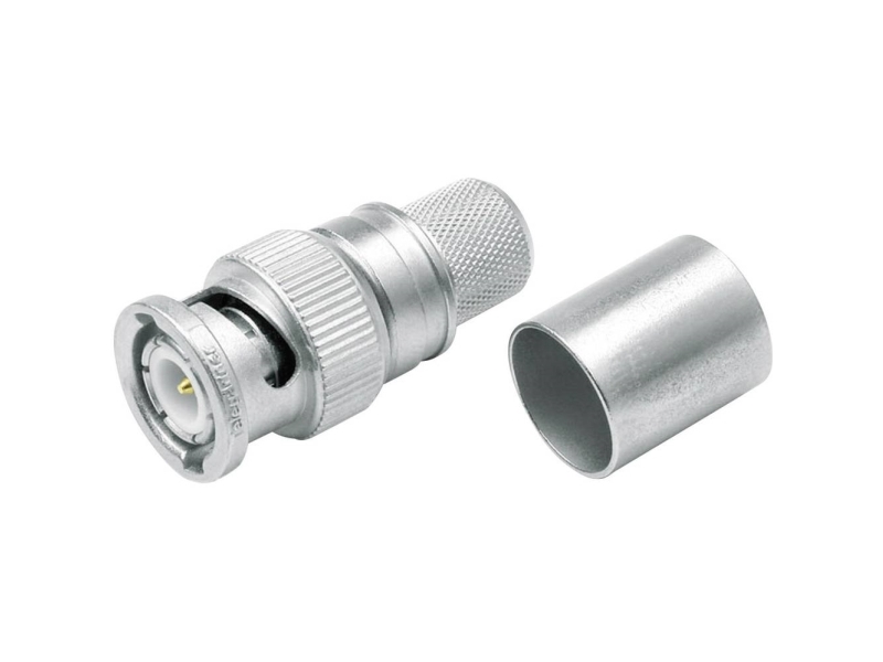 Telegärtner Bnc-Kabelstecker Crimp G37 50 Ohm, Crimp/Crimp, Professional, A3326, G37 (2.7/7.25) - 5 Stück (J01000a0061)