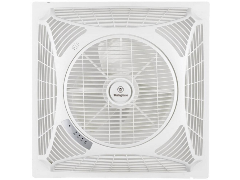 Westinghouse Windsquare Loftsventilator (L x B x H) 62 x 62 x 22 cm Vingefarve: Hvid Chassisfarve: Hvid