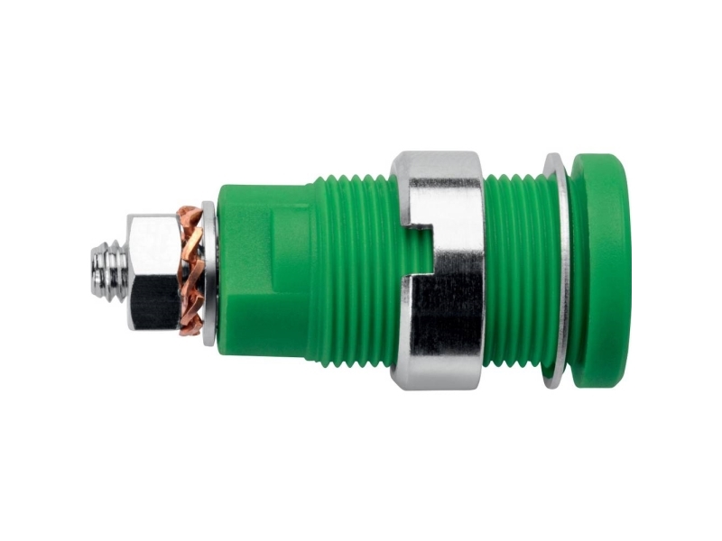 Schützinger DI SEB 6445 Ni / GN #####Safety indbygningsstik Grøn 1 stk