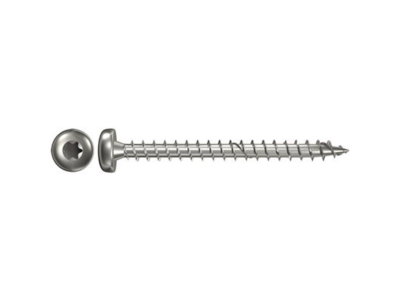 Fischertechnik Fischer 657379 Spånpladeskruer 5 mm 30 mm Invendig sekskant, Indvendig multitand, TX, Torx, T-profil Rustfrit stål V2A korrosionsbestandig 200 stk