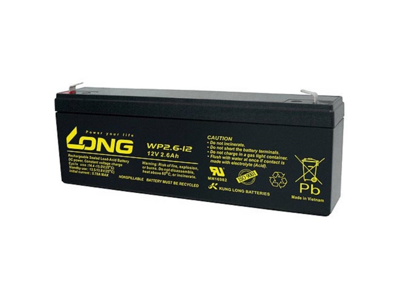 Lang Wp2.6-12 Wp2.6-12 Bleibatterie 12 V 2,6 Ah Bleivlies (B X H X T) 178 X 66 X 35 Mm Flachstecker 4,8 Mm Geringe Selbstentladung, Wartungsfrei