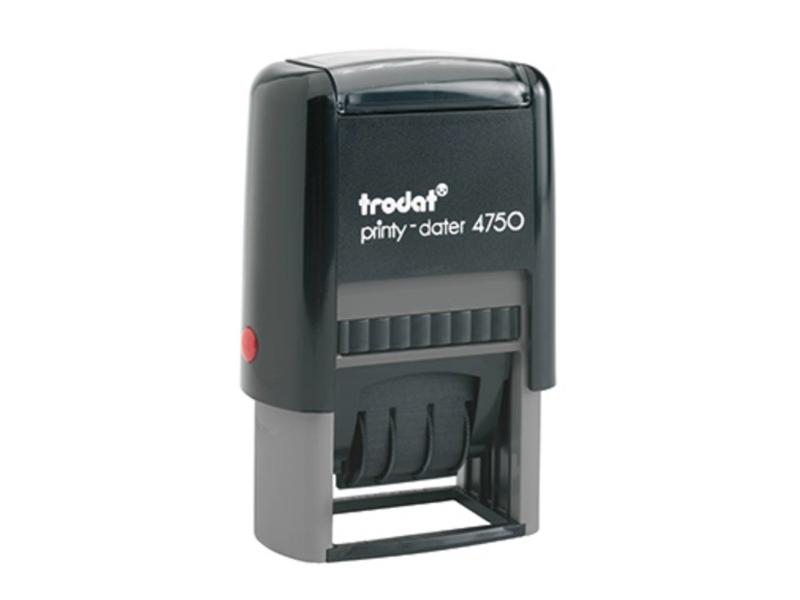 Trodat Printy-Dater Datostempel 41 x 24 mm (B x H) Grå, Sort | Kontorsmaterial - Stämpel - Standard stämpel | GameStuff