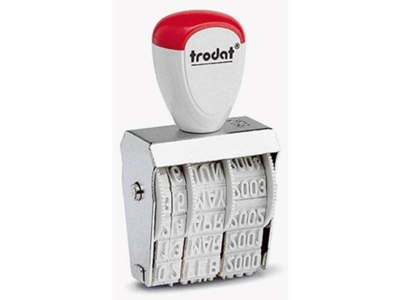 Trodat CLASSIC 1010 Datostempel 26 x 4 mm (B x H) Sølv | Kontorsmaterial - Stämpel - Standard stämpel | GameStuff