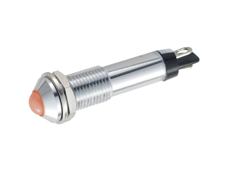 Led-Signallampe, Rød, 12 V/Dc Bd 0802