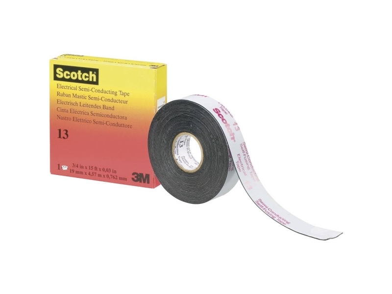 3M Scotch 13 SCOTCH13-19X4.5 Isoleringsbånd Scotch® 13 Sort (L x B) 4.5 m x 19 mm 1 stk 1 stk