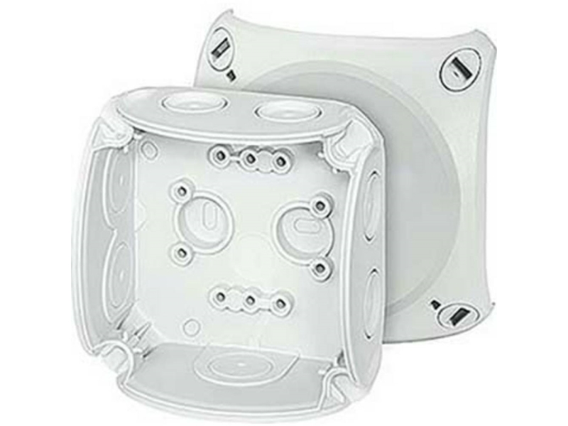 Hensel Forgreningsdse DK 0200 G, 93 x 93 x 62 mm, gr, uden klemmer, IP66