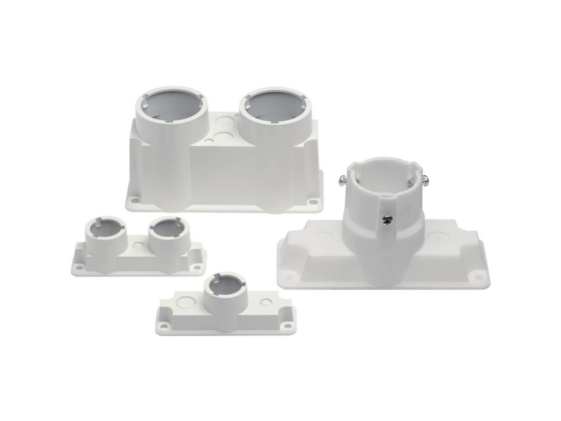 Fibox EPA 2260 Kabelgennemføring 2x Klemme-halkaisija (max.) 60 mm Muovi Gråhvid (RAL 7035) 1 stk