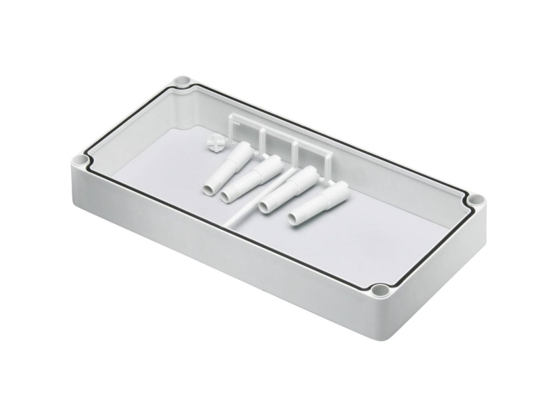 Fibox EKPZR Mellemramme (L x B x K) 380 x 280 x 50 mm Polykarbonaatti Gråhvid (RAL 7035) 1 stk