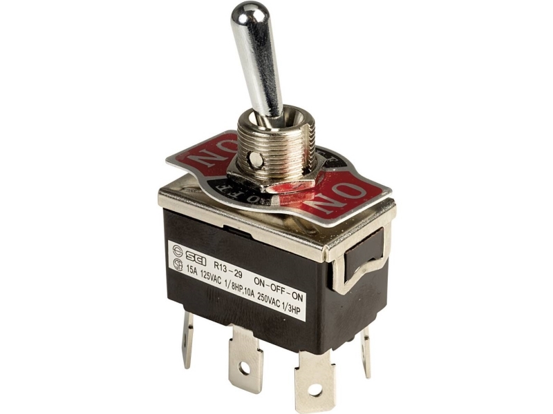 Sci R13-29E-01-Hph R13-29E-01-Hph Vippeafbryder 250 V/Ac 10 A 2 X On/Off/On Klikkende 1 Stk