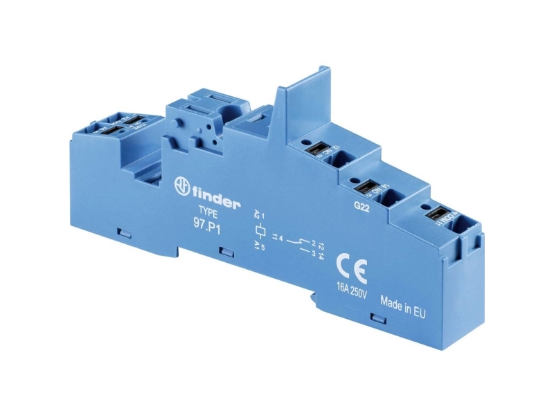 Finder 97.P1 Relæsokkel Passer Til Serie: Siemens Serie 3Ra6 , Finder Serie 99, Weg Serie Cwci Finder 46.61, Finder 99.02, Finder 86.30.0.024.0000 Tr