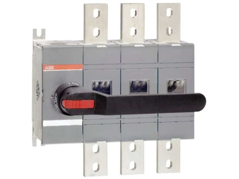 ABB Lastafbryder 1600A 3 polet Greb placeret til venstre for polerne bundmonteret