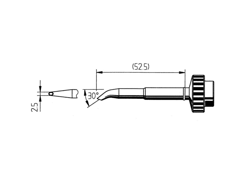 Ersa 0612Hd Lötspitze Konisch Spitzegröße 2,50 Mm, Inhalt 1 Stk